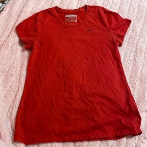 Red Nike shirt